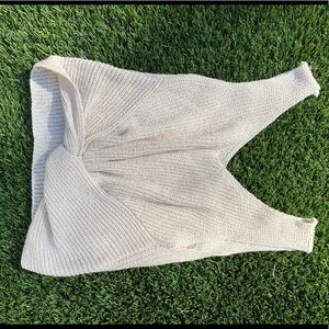 TAN LIGHT SWEATER TANK